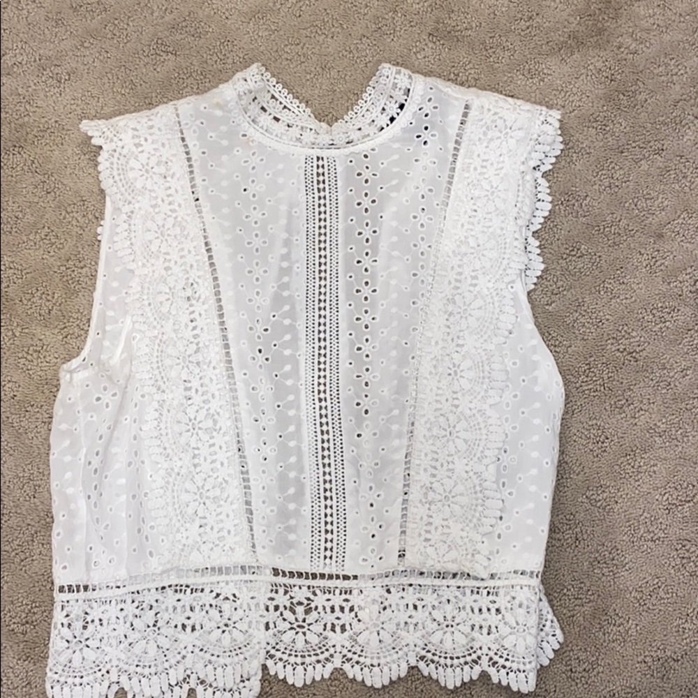 Forever 21 white crop top